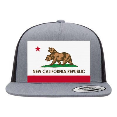 New California Republic Flat Bill Trucker Hat