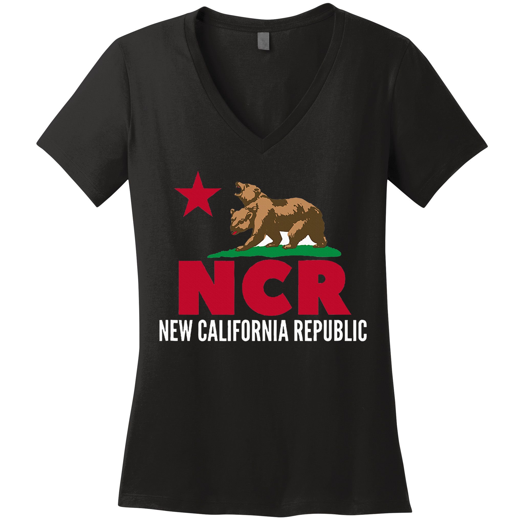 New California Republic NCR Liberty Women's V-Neck T-Shirt