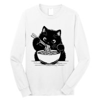 Noodle Cat Ramen Cat Long Sleeve Shirt