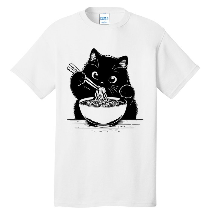 Noodle Cat Ramen Cat Tall T-Shirt