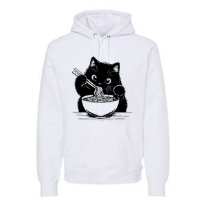 Noodle Cat Ramen Cat Premium Hoodie