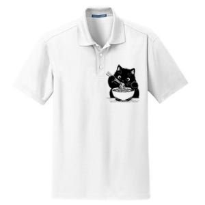 Noodle Cat Ramen Cat Dry Zone Grid Polo