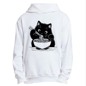 Noodle Cat Ramen Cat Urban Pullover Hoodie