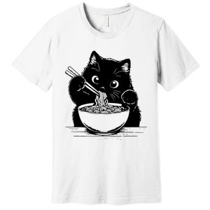 Noodle Cat Ramen Cat Premium T-Shirt