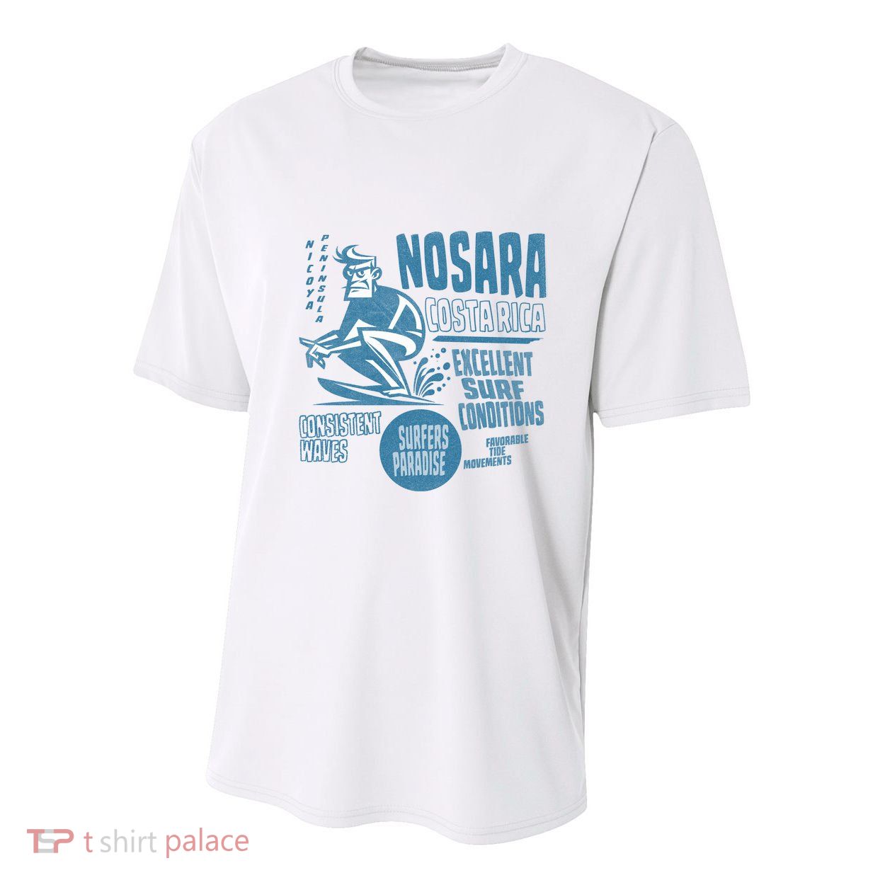 Nosara Costa Rica Sufing Vintage Youth Performance Sprint T-Shirt