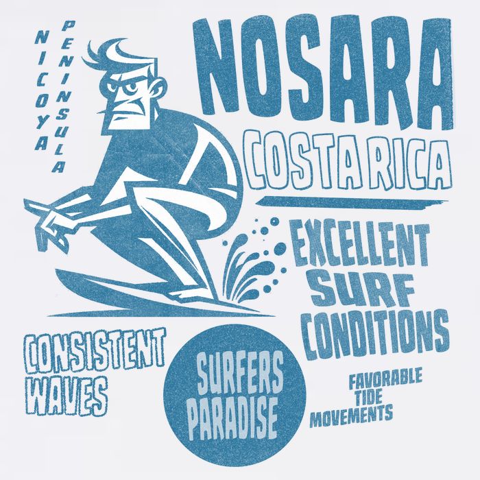 Nosara Costa Rica Sufing Vintage Hat