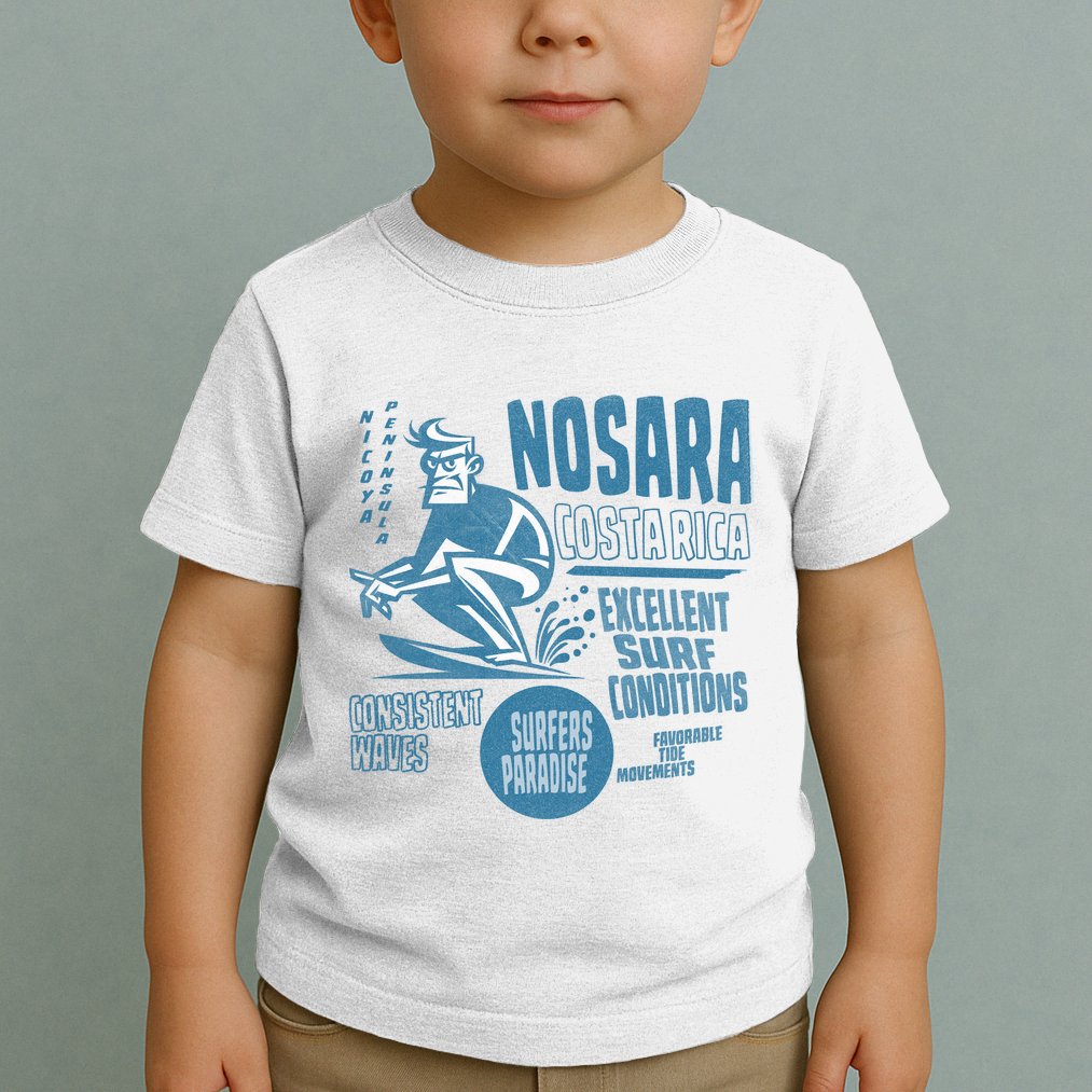 Nosara Costa Rica Sufing Vintage Toddler T-Shirt