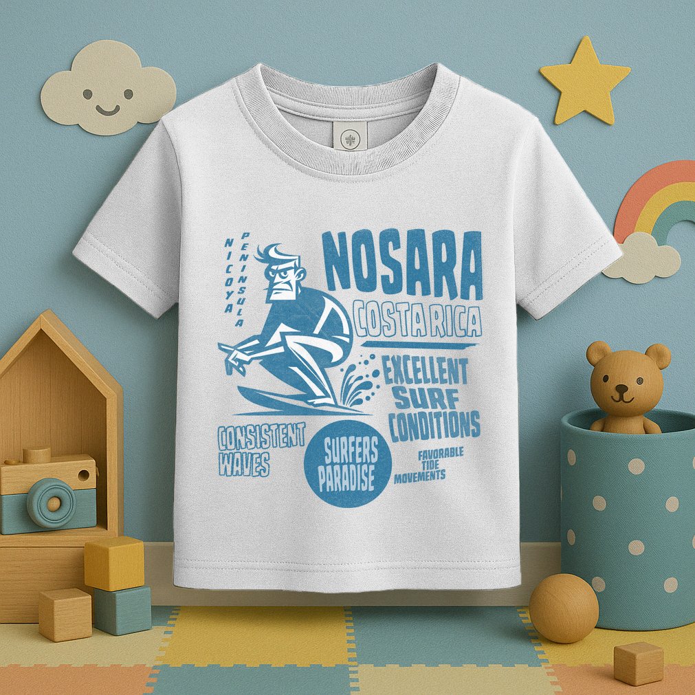 Nosara Costa Rica Sufing Vintage Toddler T-Shirt