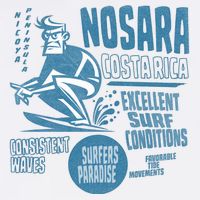Nosara Costa Rica Sufing Vintage Toddler T-Shirt