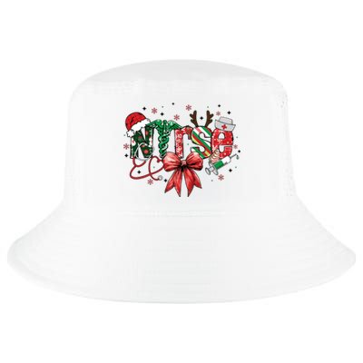 Nurse Christmas Retro Nurse Merry Christmas Cool Comfort Performance Bucket Hat