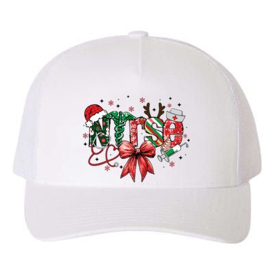 Nurse Christmas Retro Nurse Merry Christmas Yupoong Adult 5-Panel Trucker Hat