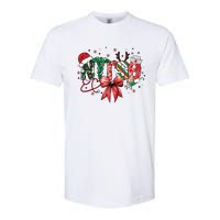 Nurse Christmas Retro Nurse Merry Christmas Softstyle CVC T-Shirt