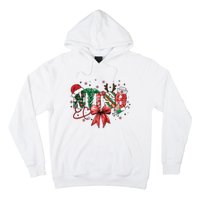 Nurse Christmas Retro Nurse Merry Christmas Hoodie