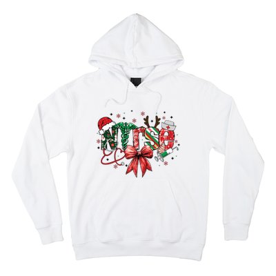 Nurse Christmas Retro Nurse Merry Christmas Hoodie