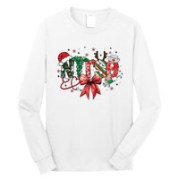 Nurse Christmas Retro Nurse Merry Christmas Long Sleeve Shirt