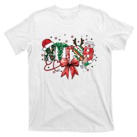 Nurse Christmas Retro Nurse Merry Christmas T-Shirt