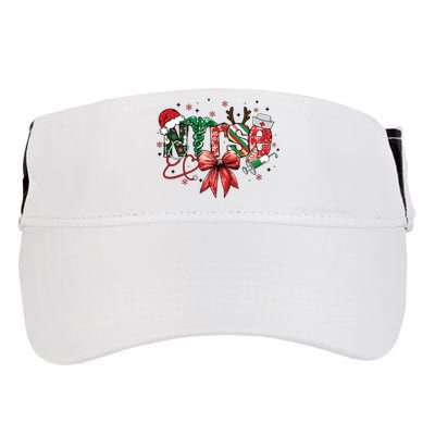 Nurse Christmas Retro Nurse Merry Christmas Adult Drive Performance Visor