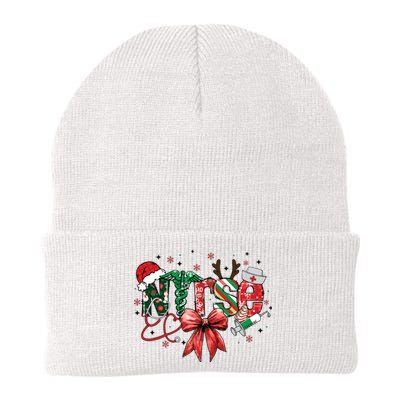 Nurse Christmas Retro Nurse Merry Christmas Knit Cap Winter Beanie