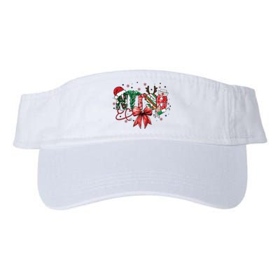 Nurse Christmas Retro Nurse Merry Christmas Valucap Bio-Washed Visor