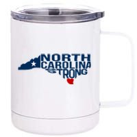 North Carolina Strong With Nc State And Love North Carolina 12 oz Stainless Steel Tumbler Cup