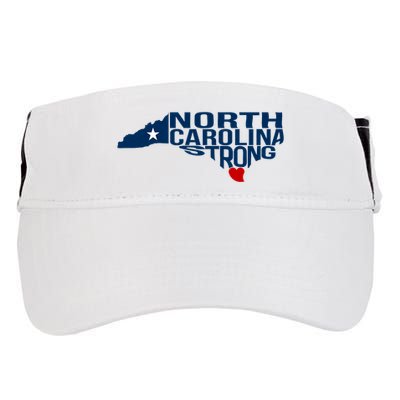 North Carolina Strong With Nc State And Love North Carolina Adult Drive Performance Visor