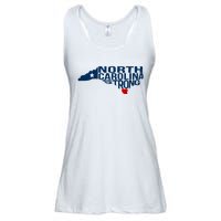 North Carolina Strong With Nc State And Love North Carolina Ladies Essential Flowy Tank