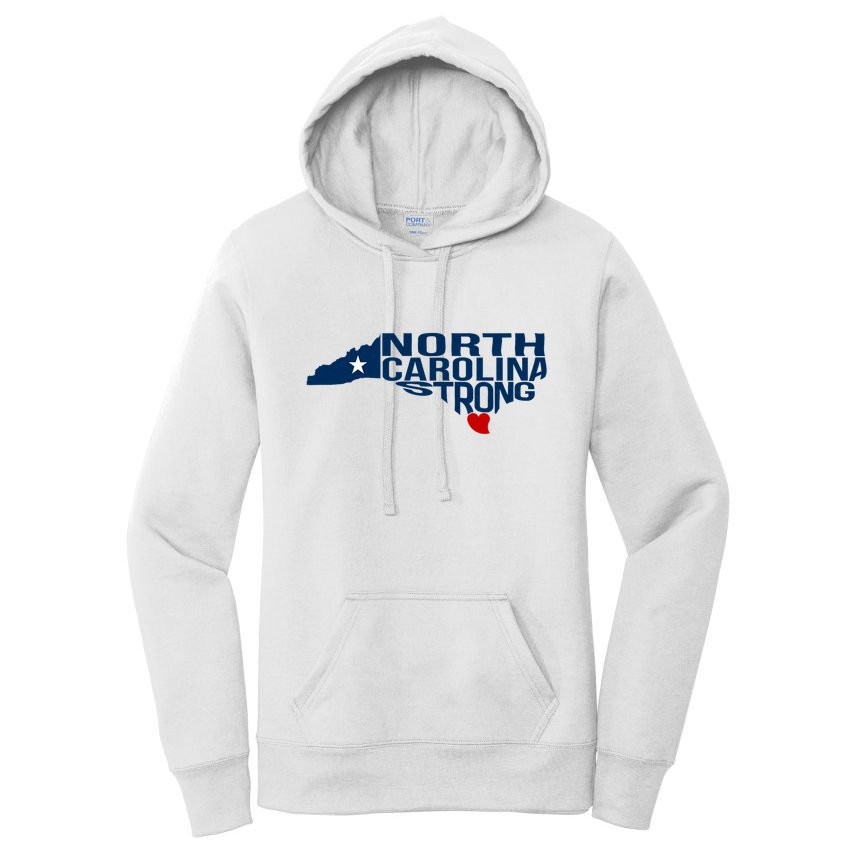North Carolina Strong With Nc State And Love North Carolina Women's Pullover Hoodie
