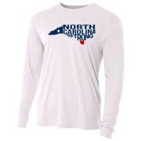 North Carolina Strong With Nc State And Love North Carolina Cooling Performance Long Sleeve Crew