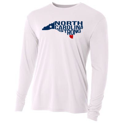 North Carolina Strong With Nc State And Love North Carolina Cooling Performance Long Sleeve Crew