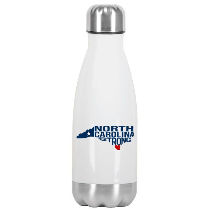 North Carolina Strong With Nc State And Love North Carolina Stainless Steel Insulated Water Bottle