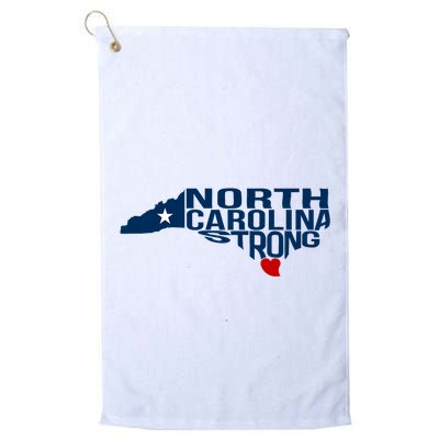 North Carolina Strong With Nc State And Love North Carolina Golf Towel