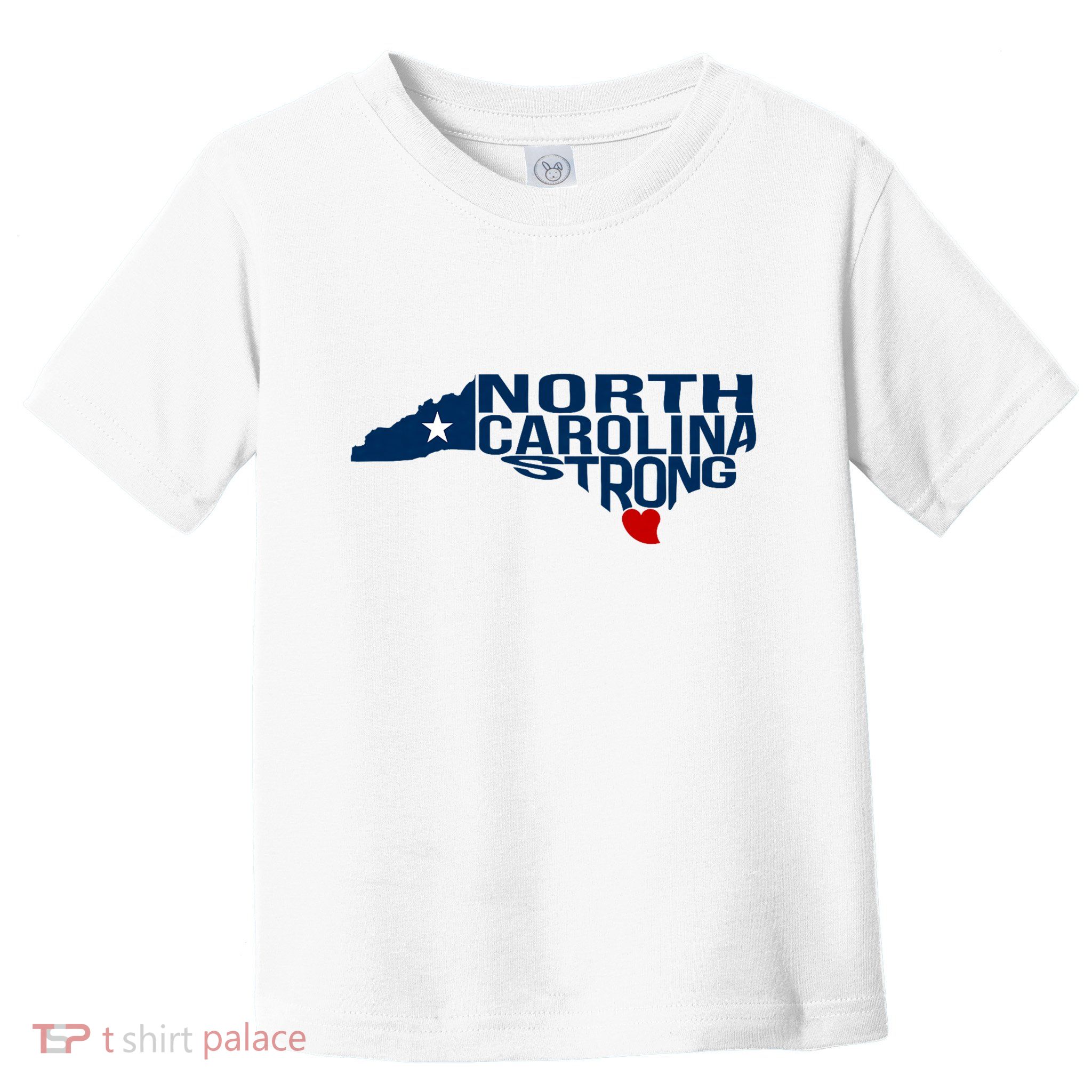 North Carolina Strong With Nc State And Love North Carolina Toddler T-Shirt