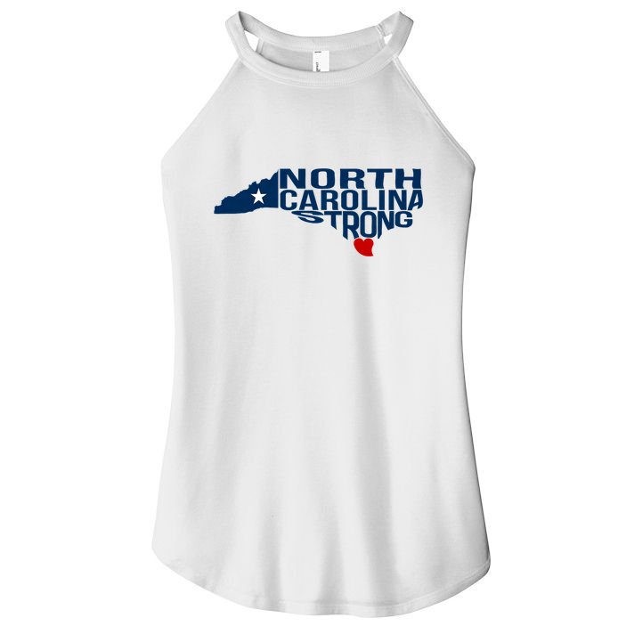 North Carolina Strong With Nc State And Love North Carolina Women's Perfect Tri Rocker Tank