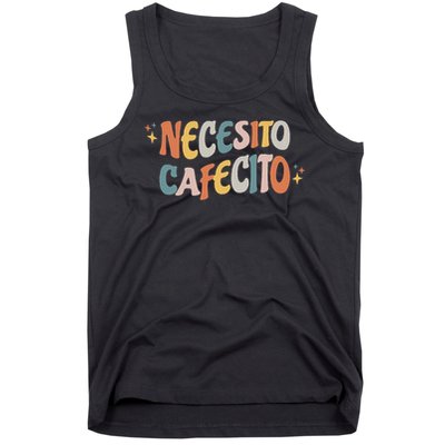 Necesito Cafecito Spanish Coffee Tank Top