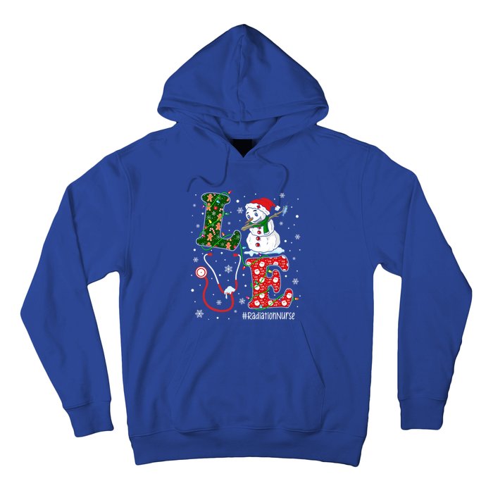 Nursing Christmas Santa Reindeer Love Radiology Nurse Life Cute Gift Hoodie