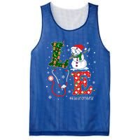 Nursing Christmas Santa Reindeer Love Radiology Nurse Life Cute Gift Mesh Reversible Basketball Jersey Tank