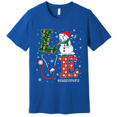 Nursing Christmas Santa Reindeer Love Radiology Nurse Life Cute Gift Premium T-Shirt