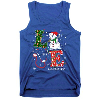 Nursing Christmas Santa Reindeer Love Radiology Nurse Life Cute Gift Tank Top