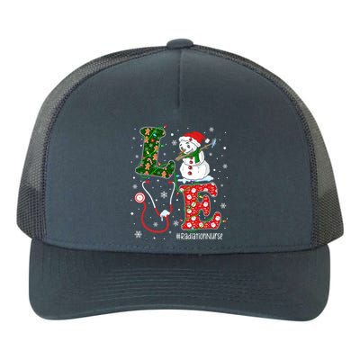 Nursing Christmas Santa Reindeer Love Radiology Nurse Life Cute Gift Yupoong Adult 5-Panel Trucker Hat