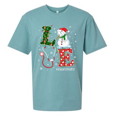 Nursing Christmas Santa Reindeer Love Radiology Nurse Life Cute Gift Sueded Cloud Jersey T-Shirt