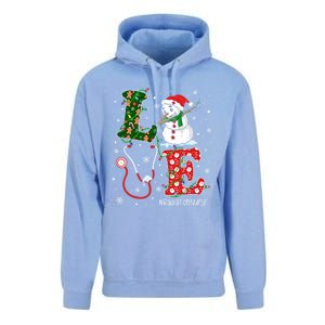 Nursing Christmas Santa Reindeer Love Radiology Nurse Life Cute Gift Unisex Surf Hoodie