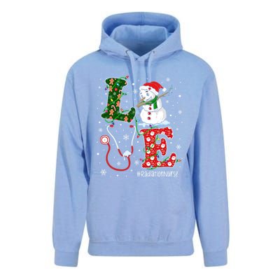 Nursing Christmas Santa Reindeer Love Radiology Nurse Life Cute Gift Unisex Surf Hoodie