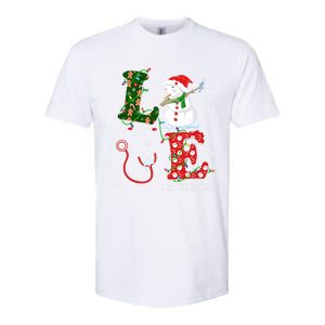 Nursing Christmas Santa Reindeer Love Radiology Nurse Life Cute Gift Softstyle® CVC T-Shirt