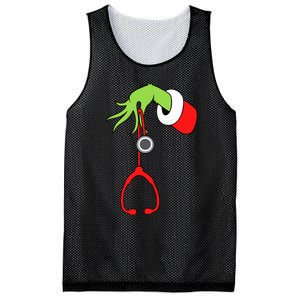 Nurse Christmas Stethoscope Nurses Pajamas PJs Mesh Reversible Basketball Jersey Tank