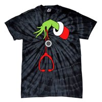 Nurse Christmas Stethoscope Nurses Pajamas PJs Tie-Dye T-Shirt