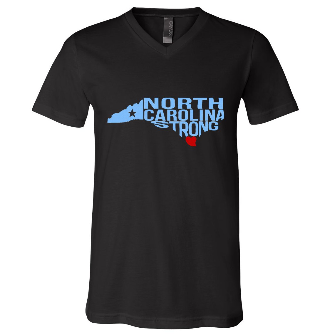 North Carolina Stronger Than The Storm Stronger Together V-Neck T-Shirt