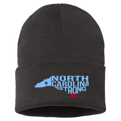 North Carolina Stronger Than The Storm Stronger Together Sustainable Knit Beanie