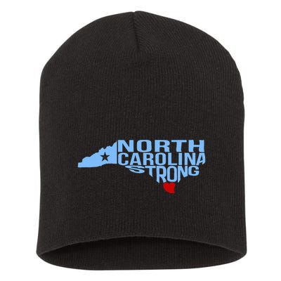 North Carolina Stronger Than The Storm Stronger Together Short Acrylic Beanie