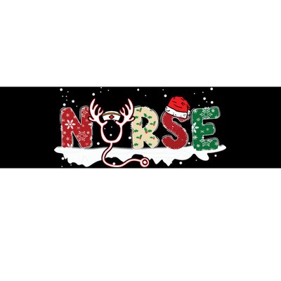 Nurse Christmas Stethoscope Nurses Xmas Pajamas Pjs Family Bumper Sticker