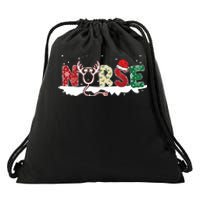 Nurse Christmas Stethoscope Nurses Xmas Pajamas Pjs Family Drawstring Bag